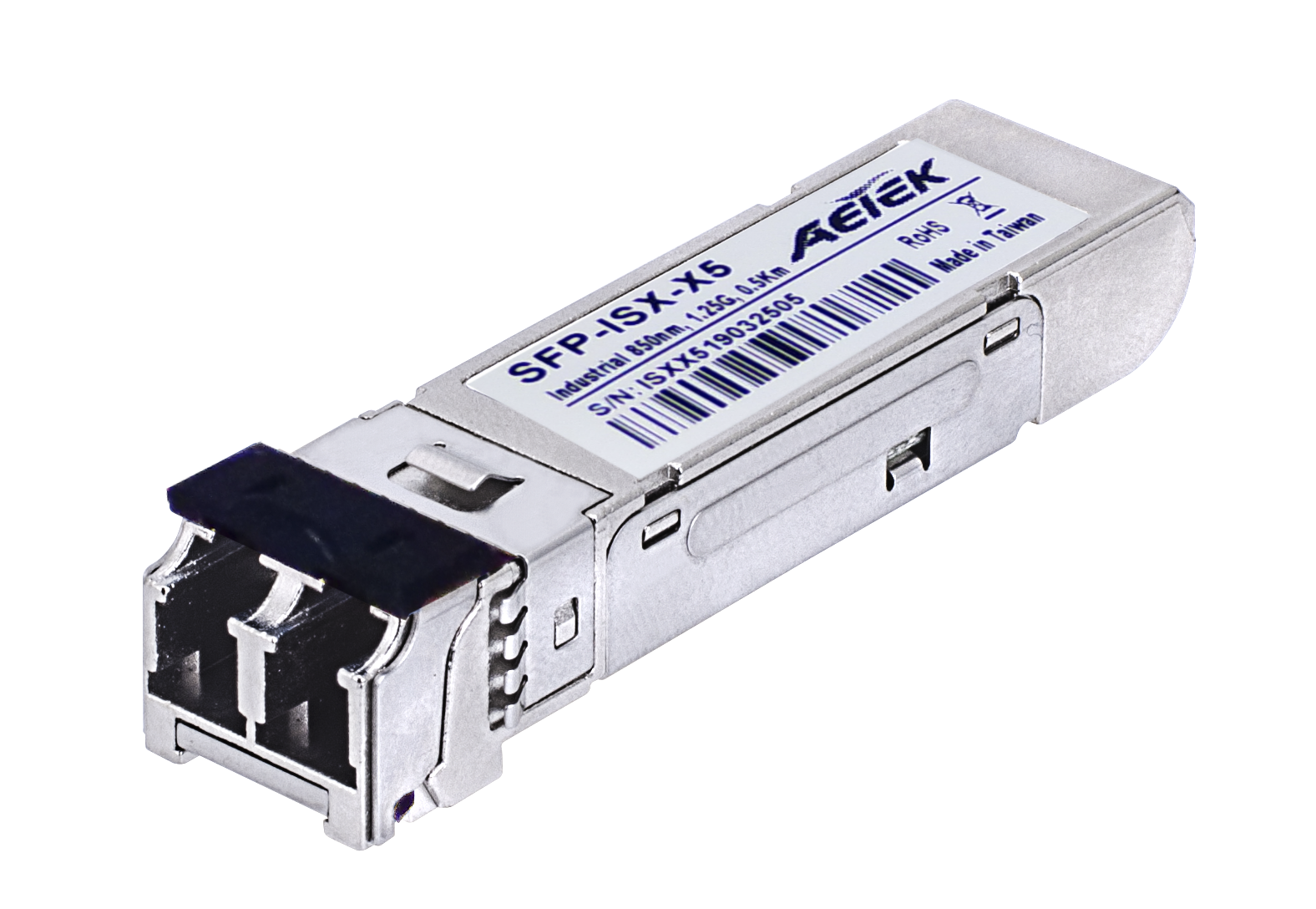 Industrielles SFP Modul 1,25Gbps MM 850nm bis 500m LC Duplex