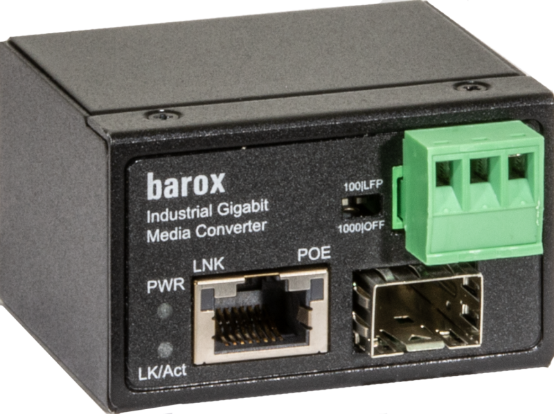Industrieller Medienkonverter für 10/100/1000BaseTX und SFP	  Industrieller Medienkonverter für 10/100/1000BaseTX und SFP