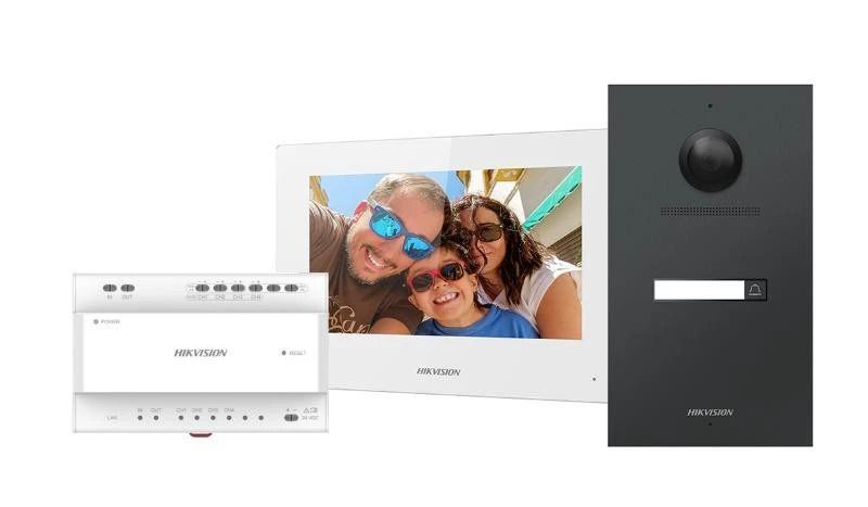 Hikvision 2-Draht Video-Intercom-Komplettset DS-KIS702Y(O-STD)/DS-KIS7021Y-G