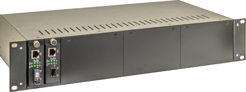 19" Baugruppanträger für LO-9500 Medienkonverter  19" Baugruppanträger für LO-9500 Medienkonverter