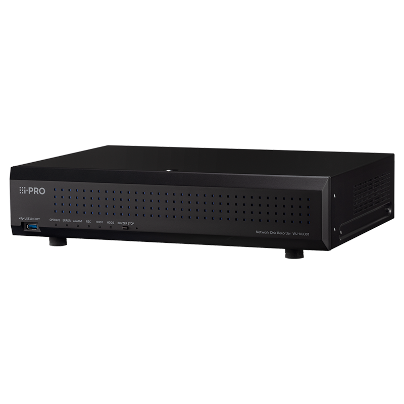 16-Kanal H.265 Netzwerkvideorekorder mit integriertem 16-Port PoE+ Switch