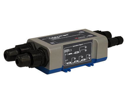 Wettergeschützter PoE+ Switch für PoE Kaskadierung	  Wettergeschützter PoE+ Switch für PoE Kaskadierung