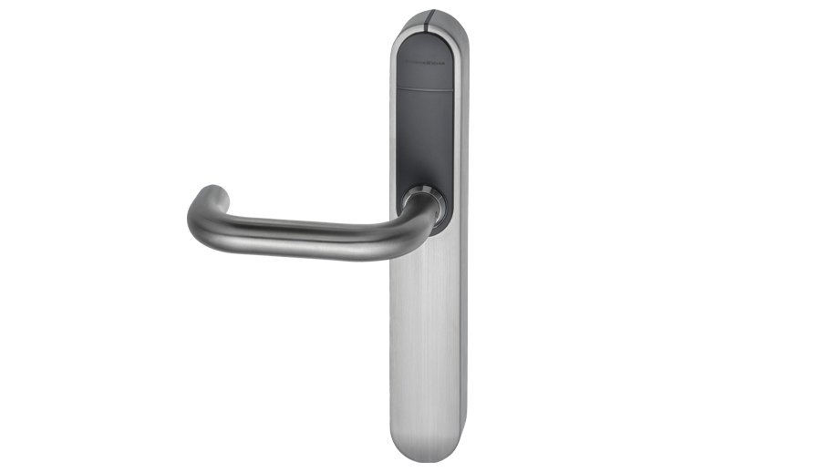 Digitaler Türdrücker AX Advanced – SmartIntego (Paxton) - Variante K1 zur Montage an Ovalrosettenbohrungen Digitaler Türdrücker AX Advanced – SmartIntego (Paxton) - Variante K1 zur Montage an Ovalrosettenbohrungen
