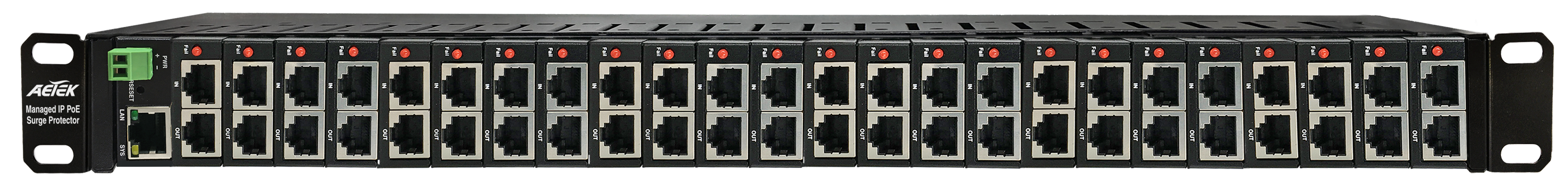 Intelligenter 24-Port PoE Überspannungsschutz