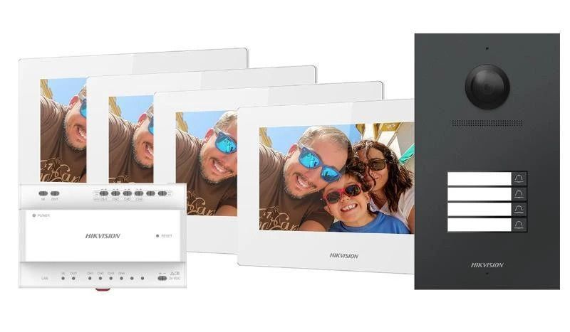 Hikvision 2-Draht Video-Intercom-Komplettset DS-KIS7024Y-G