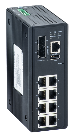 Industrieller Switch mit Management und PoE+	