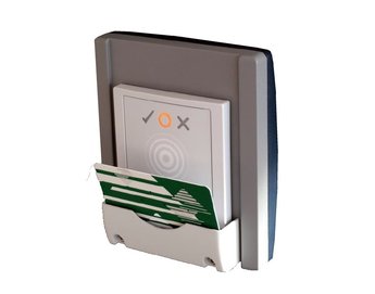 Zusatzblende mit Kartenhalter 120x140 mm RAL7035 (lichtgrau) / RAL7035 (lichtgrau)